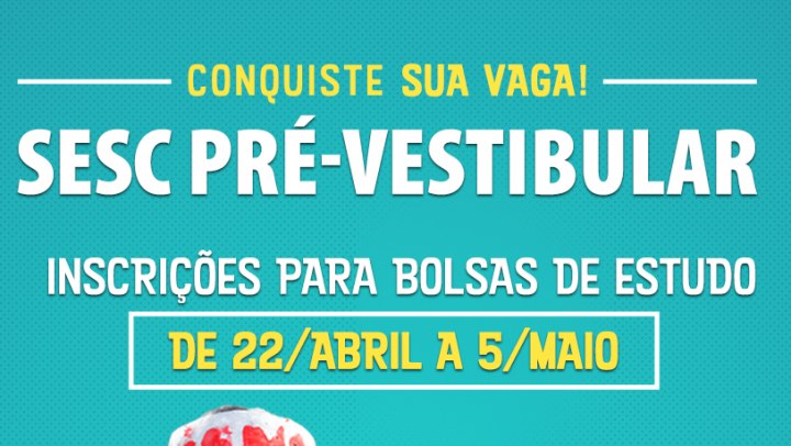 Sesc PR abre inscrições para bolsas de estudo em cursinho pré