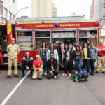 Brigadistas da Administração Regional visitam Comando Geral do Corpo de Bombeiros do Paraná